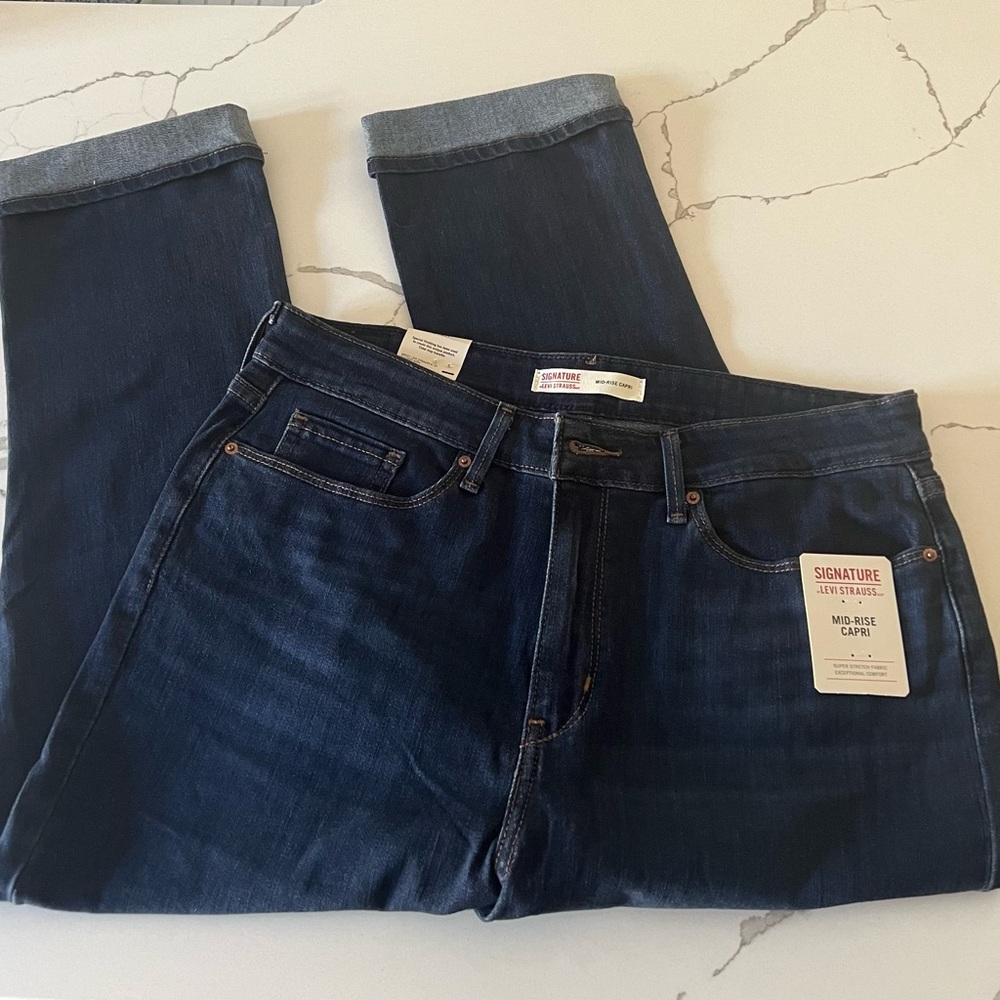 Signature by Levi Strauss Dark Blue Denim Jeans